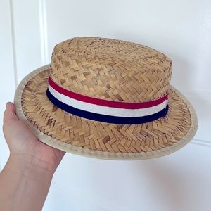 Vintage boater hat